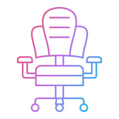 Fototapeta premium Office Chair Icon Design