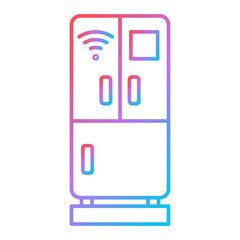 Smart Fridge Icon Design