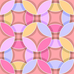 Seamless pattern. Colorful geometric pattern. Abstract vector illustration. Geometric pattern with pastel colors.