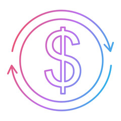 Money Flow Icon Design