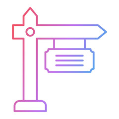 Sign Board Icon Design