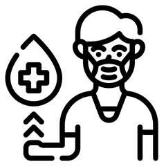 donor outline icon