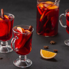 Christmas drink  mulled wine