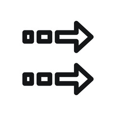 Fototapeta premium Arrow for web, symbol, icon