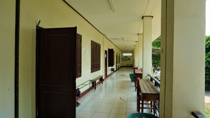 classroom in the school no people