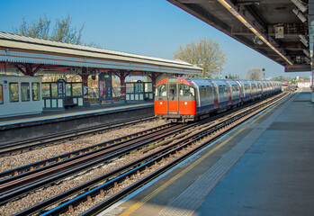 United Kingdom (UK) - England - London Underground Tube Station and train in London
