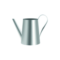 metal watering can. watering can made of steel for watering plants.