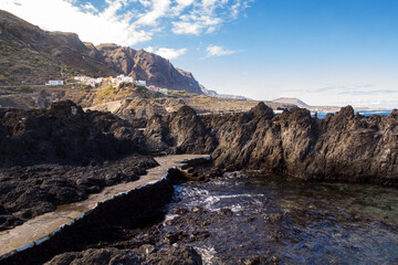 Natural pools El Caletón in Garachico. Tenerife, Canary Islands, Spain.