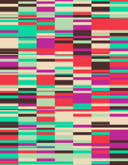 Line Art Vector Graphic Pattern Made With Abstract Linear Geometric Shapes