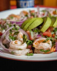 Ceviche de camarón 