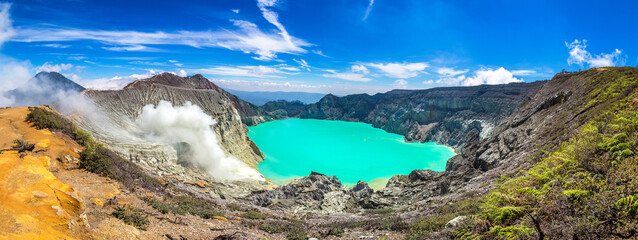 Crater volcano Ijen, Java