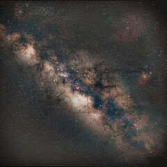 Summer Milky Way over the sky