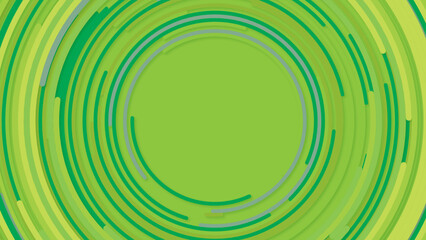 Background circles green shades. Modern background with rounded circles, flat background.
