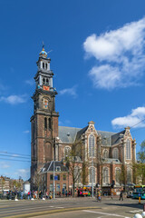 Fototapeta na wymiar Westerkerk (Western Church), Amsterdam, Netherlands