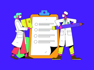 Doctor epidemic prevention and anti epidemic flat vector concept operation illustration
