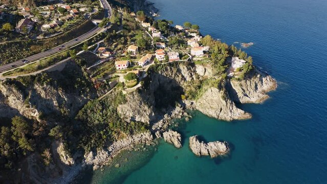 Pietragrande Cliff near Montauro city, Calabria South Italy