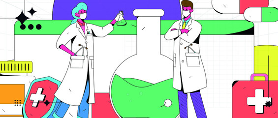 Doctor epidemic prevention and anti epidemic flat vector concept operation illustration
