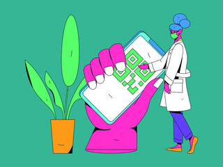 Doctor epidemic prevention and anti epidemic flat vector concept operation illustration
