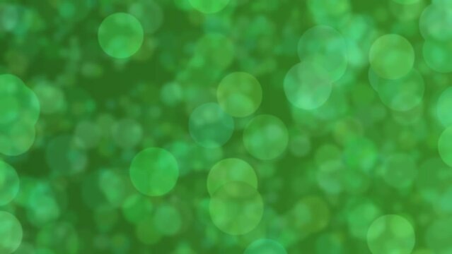 Motion graphics. Abstract background with bokeh. Soft light defocused spots