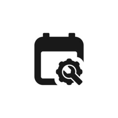 Periodic maintenance icon isolated on white background