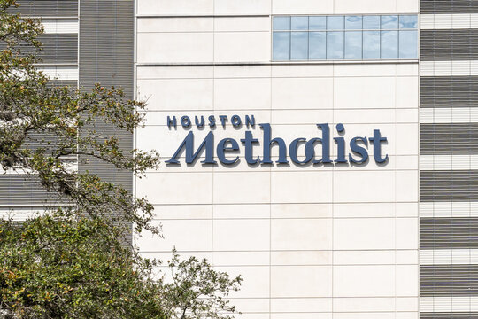 Houston, Texas, USA - March 9, 2022: Houston Methodist Hospital In Houston, Texas, USA, The Flagship Quaternary Care Hospital Of Houston Methodist Academic Medical Center.