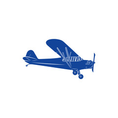 Classic Airplane design vector. Icon Symbol. Template Illustration