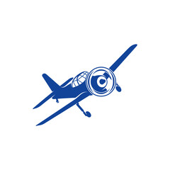 Naklejka na ściany i meble Classic Airplane design vector. Icon Symbol. Template Illustration
