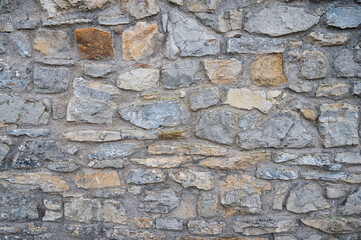 blue and grey natural stone wall