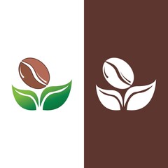 coffee bean icon vector illustration