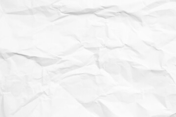 Grunge wrinkled white color blank paper textured background