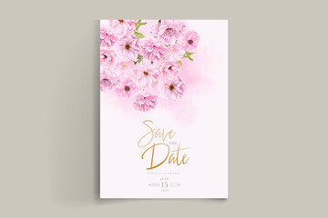 watercolor pink cherry blossom background design