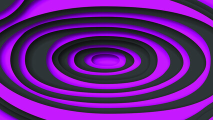 Pink And Black Wavy Abstract Paper Cut Background Vector Shadows 3D Smooth Objects Modern Design