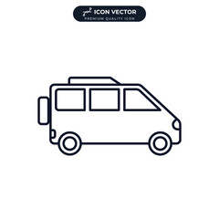 car icon symbol template for graphic and web design collection logo vector illustration