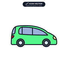 car icon symbol template for graphic and web design collection logo vector illustration