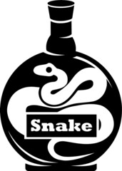 Snake Oil Drink Poison Trick Animal Salesman Bottle 