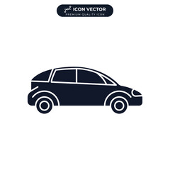 car icon symbol template for graphic and web design collection logo vector illustration