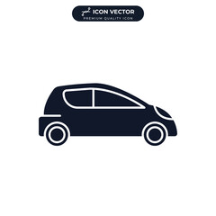 car icon symbol template for graphic and web design collection logo vector illustration