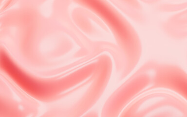 Pink smooth cloth, 3d rendering.