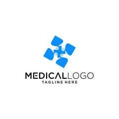 Medical pharmacy logo design vector
