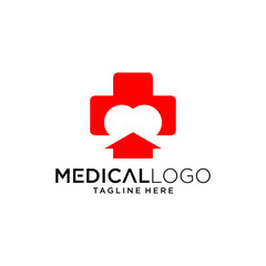 Obraz premium Medical pharmacy logo design vector