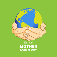 Vector illustration for Mother Earth day.