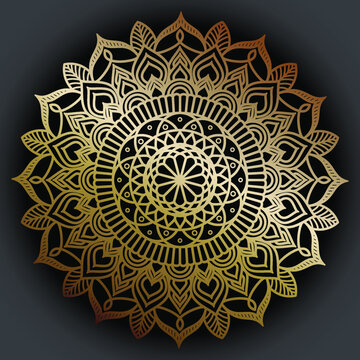 Dreamy gradient mandala pattern. Vector background for yoga, meditation poster. Beautiful vector pattern with ornament mandala. Can be used to print on the phone, to create a poster.