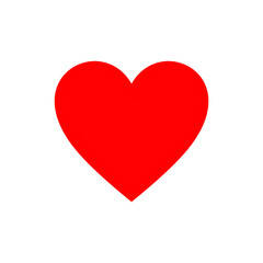 simple heart icon on white background