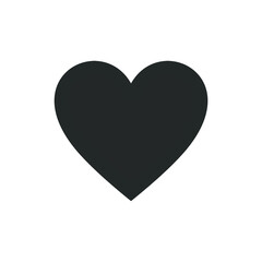 simple heart icon on white background