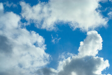 Fluffy clouds background