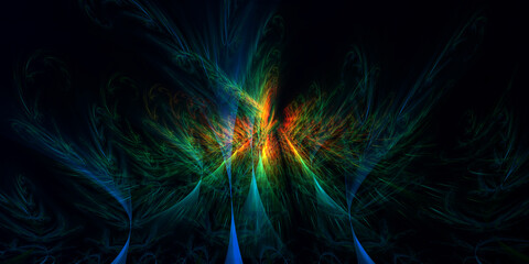 Fraktal Hintergrund digital generiert hochauflösend