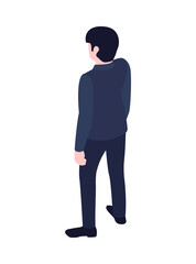 Isometric Man Illustration