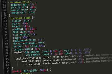 CSS Code Screenshot of Computer Screen