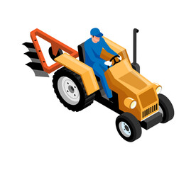 Farmer Isometric Icon