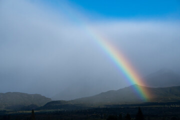 Rainbow in Trevelin, Chubut, Patagonia, Argentina.